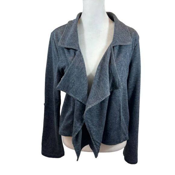 Ladies Dolan Brand Open Front Blue Casual Jacket Size Medium - Picture 1 of 13